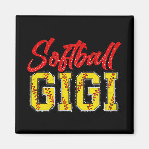 Gigi Retro Groovy Loud Proud Sport Game Catcher Magnet