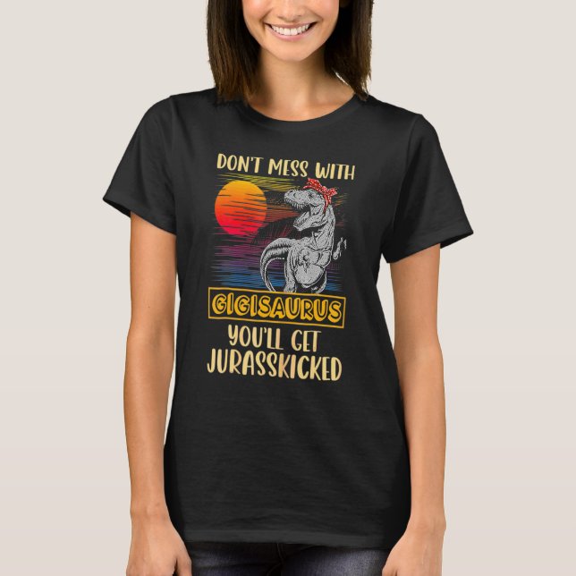 Gigi Rex Dinosaurs  Mummy Saurus T-Shirt (Front)