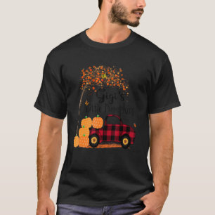 Gigi S Little Pumpkins Red Truck Autumn Art T-Shirt
