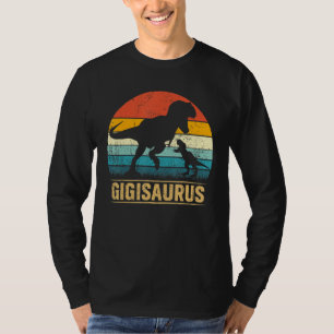 Gigi Saurus T Rex Dinosaur Gigisaurus Funny Mother T-Shirt