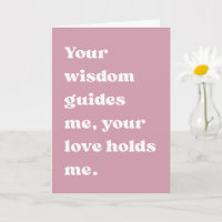 Gigi Wisdom Love Guides Me Heartfelt Card