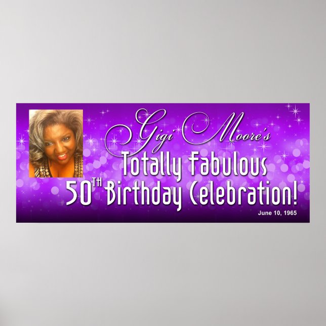 Gigi's Bombshell Bling Sparkle Banner 40.5 x 16.5 Poster (Front)