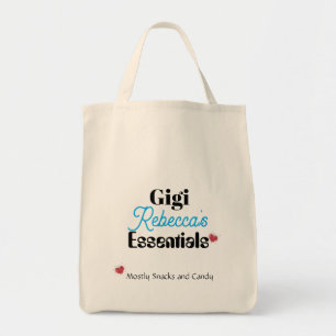 Gigi's Essential Mostly Snacks and Candy Humour Tote Bag