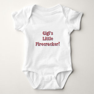 Gigi's Little Firecracker! USA 250 Fireworks   Baby Bodysuit