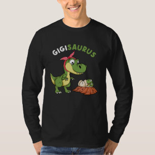 Gigisaurus Cute Gigi 4 Kids Dinosaur rex Mother s  T-Shirt
