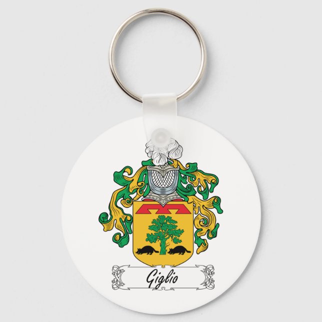 Giglio Family Crest Key Ring (Front)