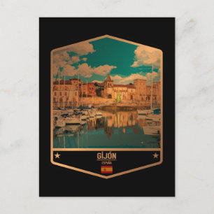 Gijón Postcard