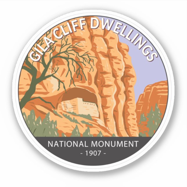 Gila Cliff Dwellings National Monument Circle (Front)