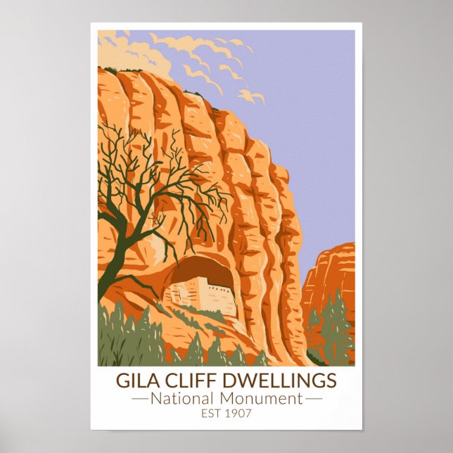 Gila Cliff Dwellings National Monument New Mexico Poster (Front)