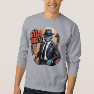 Gila Mobster Illustration – Gila Monster Funny Sweatshirt