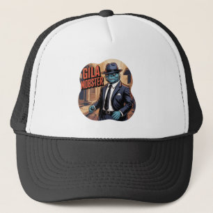 Gila Mobster Illustration – Gila Monster Funny Trucker Hat