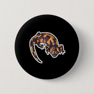 gila monster 6 cm round badge