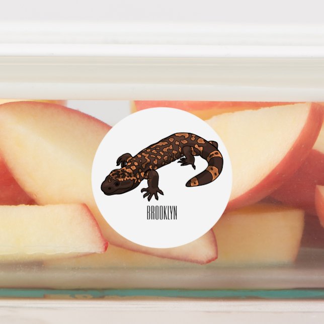 Gila monster cartoon illustration (Affixed)