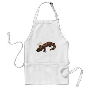 Gila monster cartoon illustration standard apron