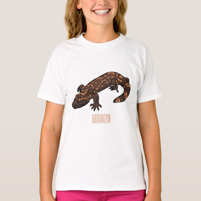 Gila monster cartoon illustration T-Shirt (Front)