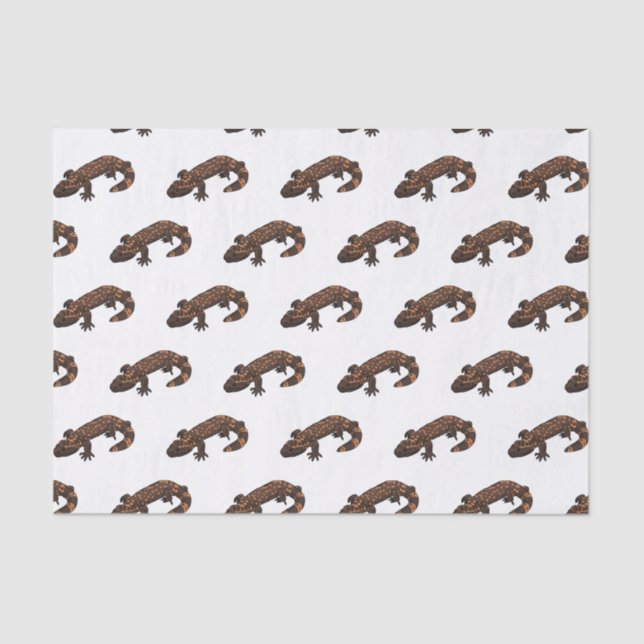 Gila monster cartoon illustration tissue paper (Front)