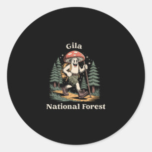 Gila National Forest New Mexico Hiking Mushroom Va Classic Round Sticker