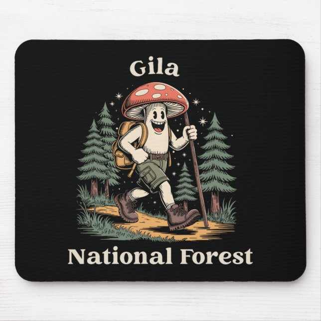 Gila National Forest New Mexico Hiking Mushroom Va Mouse Pad (Front)