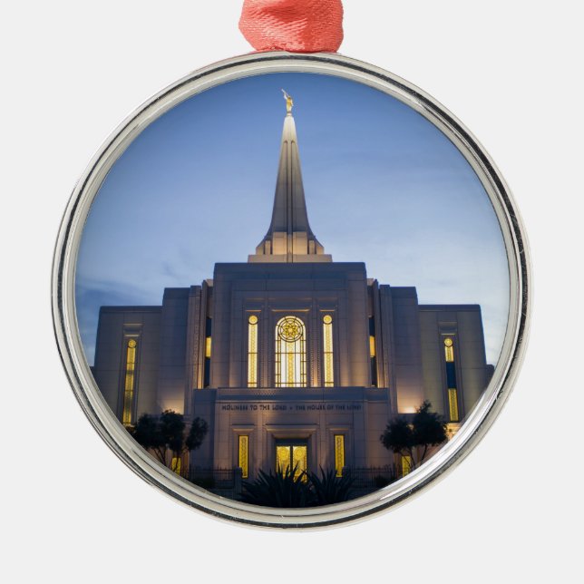 GIlbert Arizona LDS Temple Metal Tree Decoration (Front)