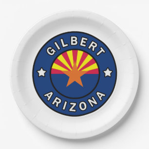 Gilbert Arizona Paper Plate