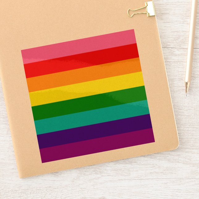 Gilbert Baker Gay Pride Flag (Notebook)