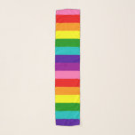 Gilbert Baker Gay Pride Flag Rainbow Stripe Scarf<br><div class="desc">Customize by changing the scale,  rotation and placement of the pattern,  or add your own text or photos</div>