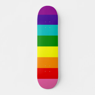 Gilbert Baker Pride Flag Repeat Rainbow Stripe Ska Skateboard