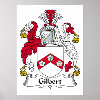 Gilbert Family Crest Poster