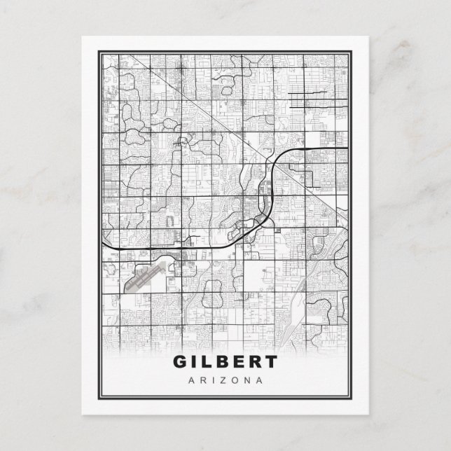 Gilbert Map Postcard (Front)