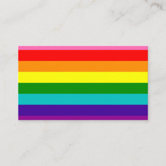 Gilbert Pride Flag Business Card