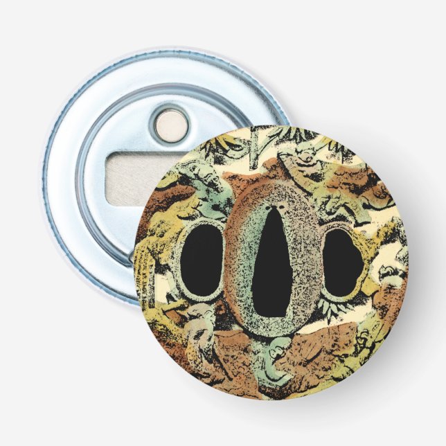 Gilded Asian Medallion by Vision Studio Bottle Opener (Front)