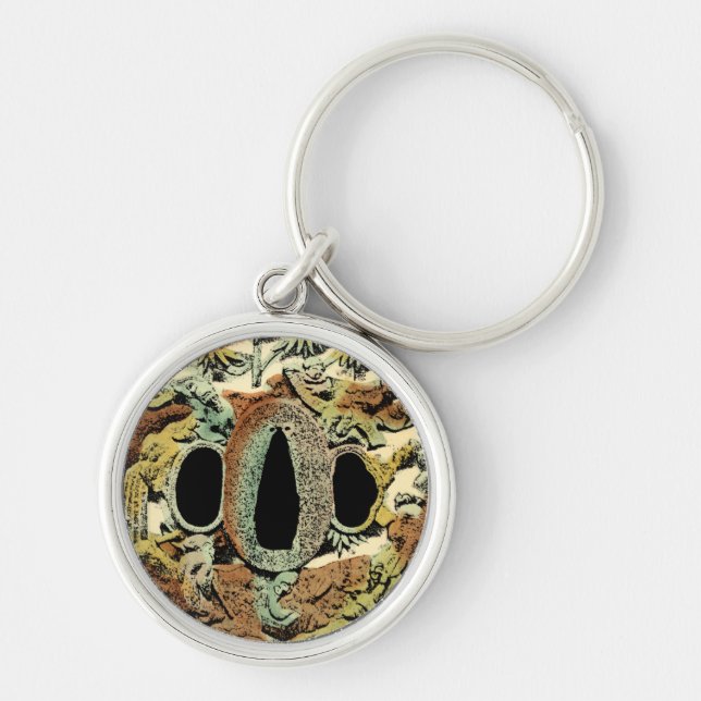 Gilded Asian Medallion by Vision Studio Key Ring (Front)