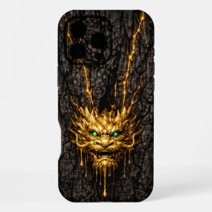Gilded Bark Liquid Gold Dragon iPhone 16 Pro Max Case