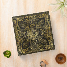 Gilded Black Leather Gold Vintage Book of Shadows