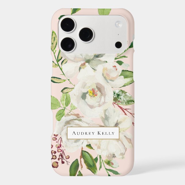 Gilded Blooms Custom Monogram | Blush (Back)