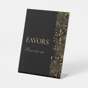 GILDED Blooms Favours Sign