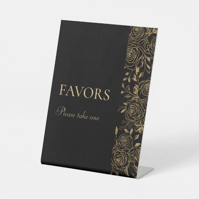 GILDED Blooms Favours Sign (Front)