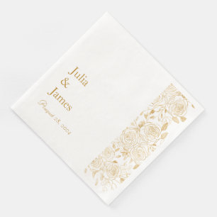 GILDED Blooms Napkin