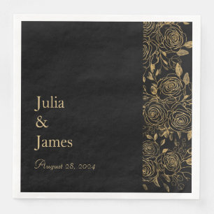 GILDED Blooms Napkin
