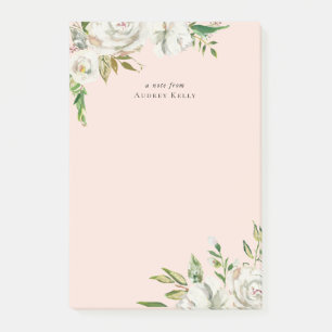 Gilded Blooms Personalised Monogrammed Post-it Notes