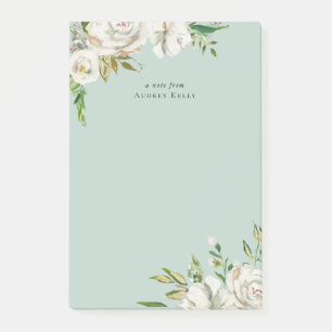 Gilded Blooms Personalised Monogrammed Post-it Notes