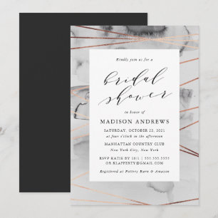 Gilded Charm   Bridal Shower Invitation