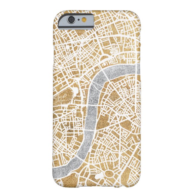 Gilded City Map Of London Case-Mate iPhone Case (Back)
