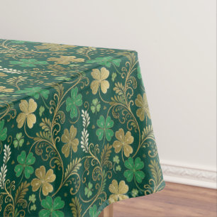 Gilded Clover Flourish Tablecloth