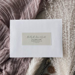 Gilded Coordinate Cream Grey Guest Address Label<br><div class="desc">These gilded coordinate cream and grey guest address labels are perfect for an elegant wedding. The modern romantic design features classic cream and grey typography paired with a rustic yet elegant calligraphy with vintage hand lettered style. Customisable in any colour. Customise each label with the name and address of your...</div>