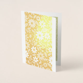 Gilded Daisies  Foil Card