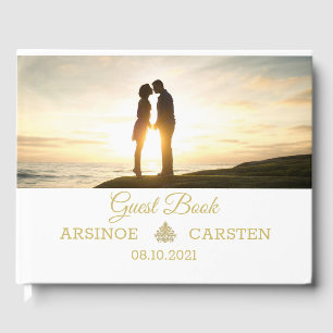 Gilded Elegance  Guest Book