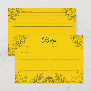 Gilded Elegance Recipe Enclosure Card