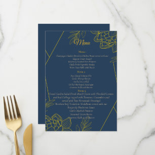 Gilded Elegance Wedding Menu