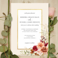 Gilded Fall Terracotta Floral 